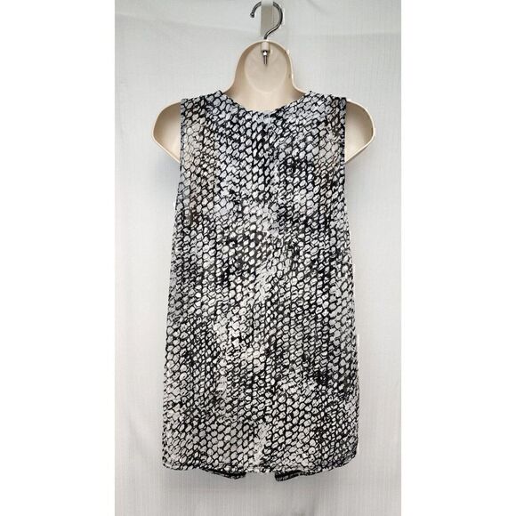 Simply Vera by Vera Wang Women's Button-down Double Layered Shirt Size M Black - Picture 10 of 12